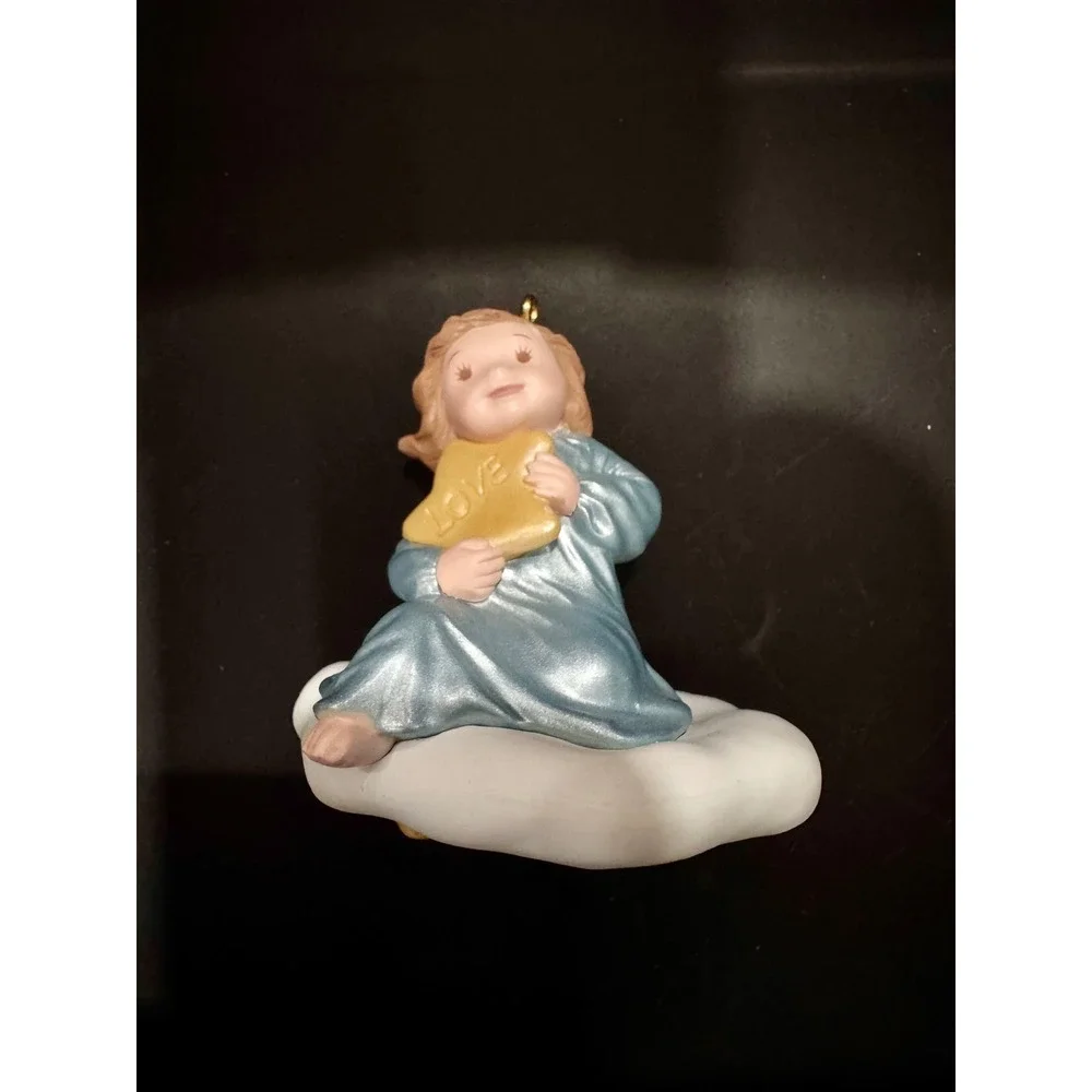 Hallmark Keepsake Ornament Three Wishes Angel Cloud 1995 Vintage Christmas